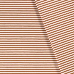 Cotton jersey lucky stripes - rust