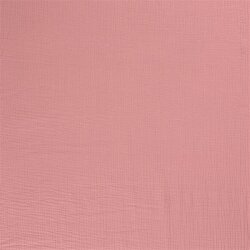 Inverno - Mussola di cotone a tre strati - rosa antico