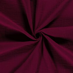 Winter - Three-ply cotton muslin - burgundy