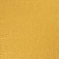 Zima - Třívrstvý bavlněný mušelín - zlatožlutá