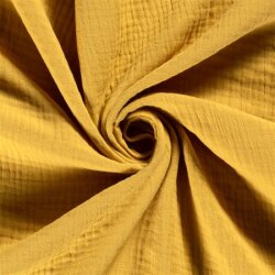 Winter - Three-ply cotton muslin - golden yellow