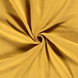 Winter - Three-ply cotton muslin - golden yellow