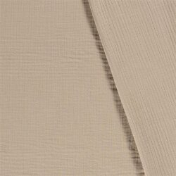 Winter - Three-ply cotton muslin - beige