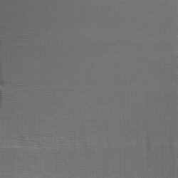 Hiver - Mousseline de coton à trois couches - gris