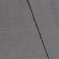 Invierno - Muselina de algodón de tres capas - gris