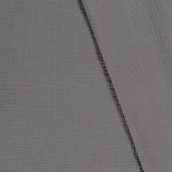 Hiver - Mousseline de coton à trois couches - gris