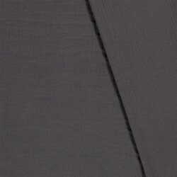 Hiver - Mousseline de coton à trois couches - gris fumé