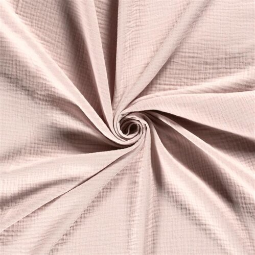 Invierno - Muselina de algodón de tres capas - rosa claro