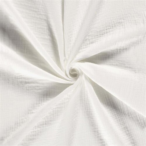Winter - Dreilagiger Musselin Uni - creme