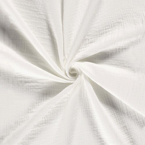 Winter - Dreilagiger Musselin Uni - creme