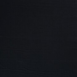 Zima - Třívrstvý bavlněný mušelín - tmavě modrá