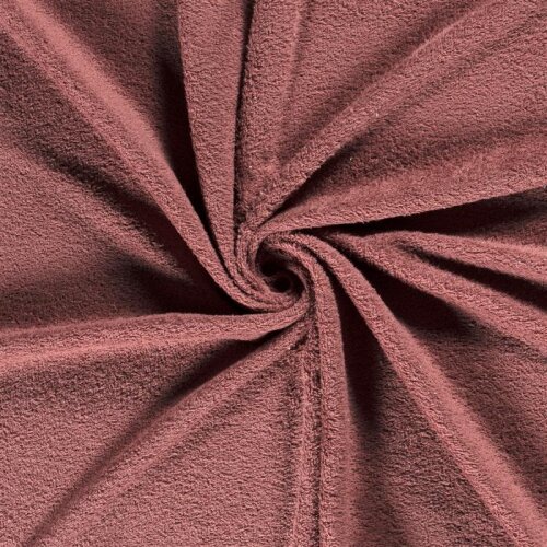 Terry cloth *Marie* Uni - dark antique pink