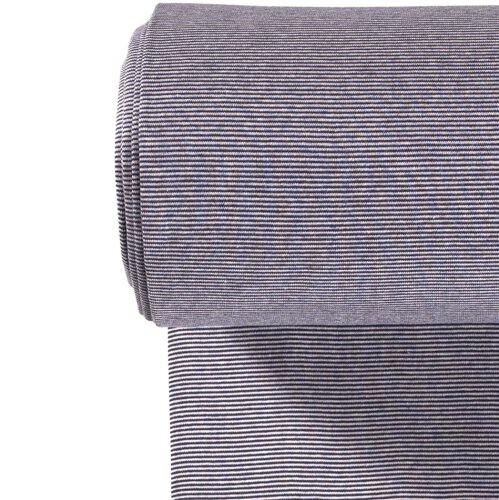 Striped cuffs stripes 1mm night blue/white
