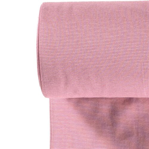 Poignets rayés rayures 1mm rose clair/rose sombre