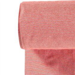 Poignets rayés rayures 1mm rouge/blanc
