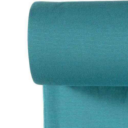 Puños a rayas 1mm turquesa/verde