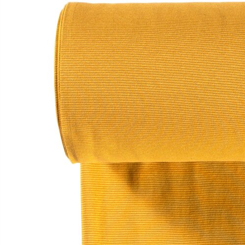 Poignets rayés rayures 1mm jaune/moutarde
