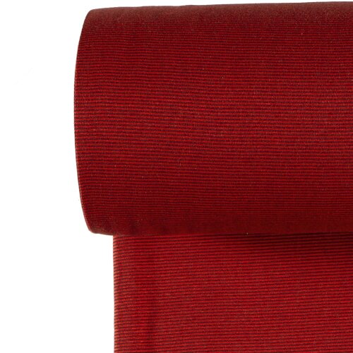 Puños a rayas rayas 1mm burdeos/rojo