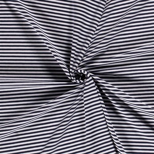 Cotton jersey lucky stripes - midnight blue