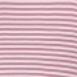 Baumwolljersey Glücksstreifen 5mm - antik pink