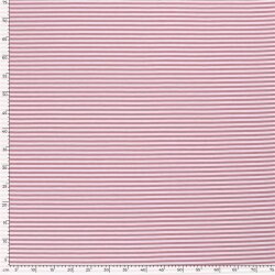 Katoenen jersey lucky stripes - antiek roze