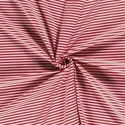 Camiseta de algodón rayas de la suerte - rojo