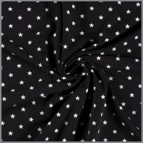 Bavlněný dres šťastné hvězdy - černá