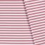 Baumwolljersey Streifen 10mm - altpink/weiss