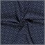 Jersey de coton mini point chanceux bleu nuit