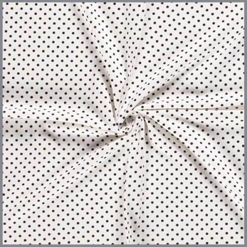Jersey de coton mini lucky dot blanc