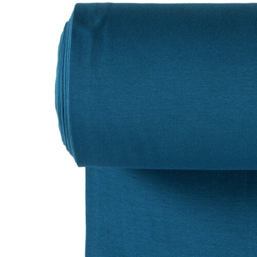 Knitted cuffs *Marie* - peacock blue