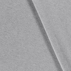 Antipilling Fleece *Marie* plain satin grey mottled
