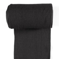 Heavy coarse ribbed cuffs *Marie* 3x3 anthracite mottled