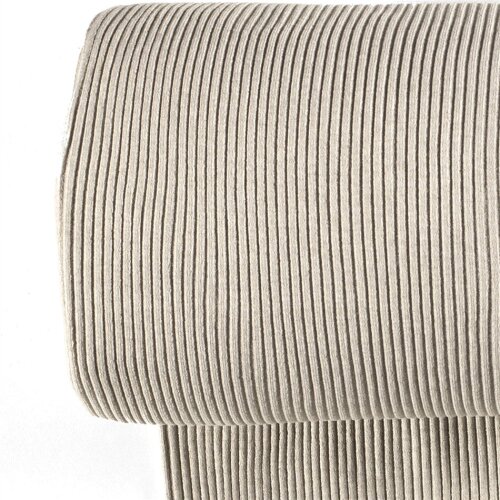 Polsini pesanti a costine grossolane *Marie* 3x3 beige screziato