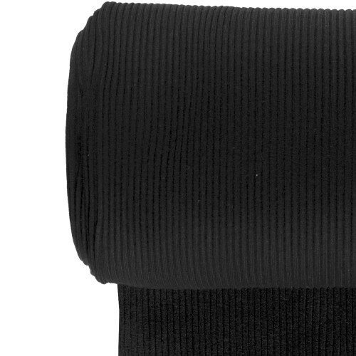 Heavy coarse ribbed cuffs *Marie* 3x3 - black