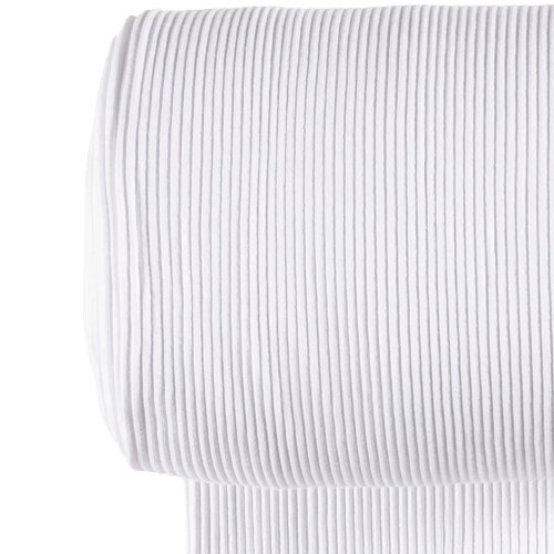 Polsini pesanti a costine grossolane *Marie* 3x3 - bianco