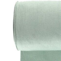 Heavy coarse ribbed cuffs *Marie* 3x3 - ghost green