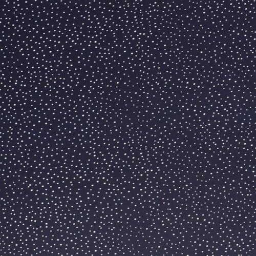 Satin dark blue with small white dots