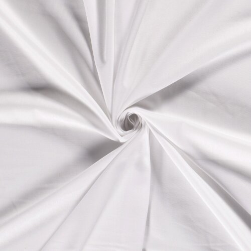 Viscose-linen blend plain – white