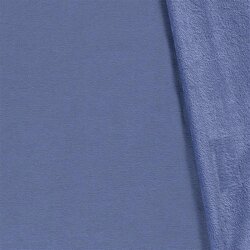 Alpine fleece *Marie* effen jeans blauw