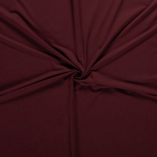 French Terry *Marie* uni - bordeaux