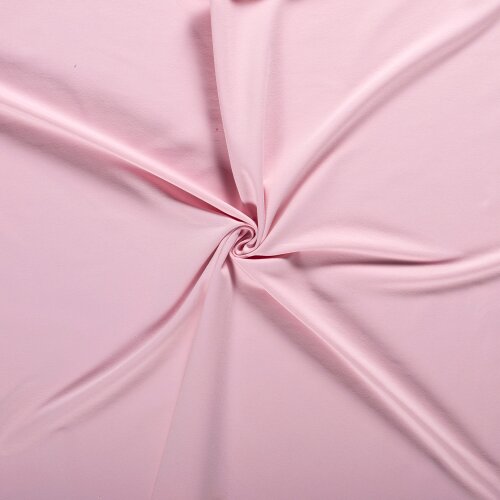French Terry *Marie* uni - rose pâle froid