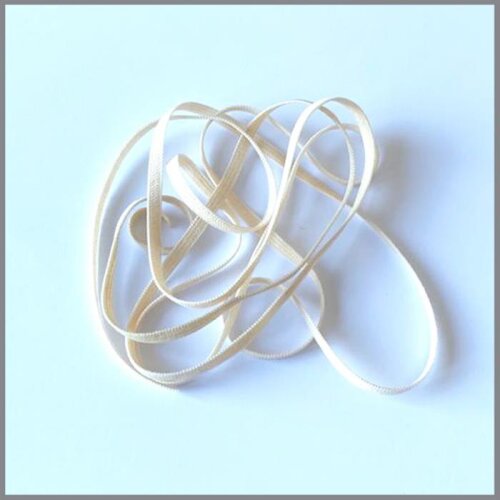 5m GUMMIBAND - Hautfarben - 3mm breit