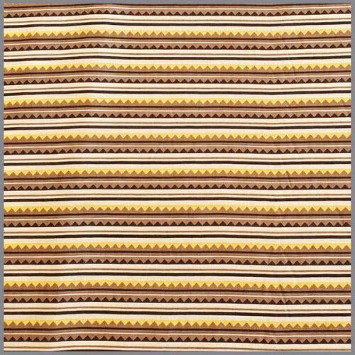 Baumwolle Zacken und Streifen gelb