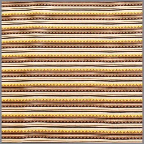 Baumwolle Zacken und Streifen gelb