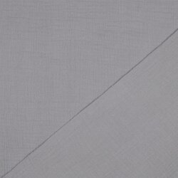 Muslin Uni *Gerda* BIO-Organic - light grey