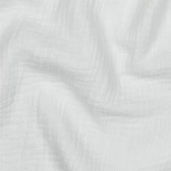 Mousseline Uni *Gerda* BIO-Organic - wit