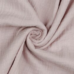 Mousseline unie *Gerda* BIO-Organic - rose perle