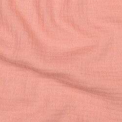 Muslin Uni *Gerda* BIO-Organic - světle lososový