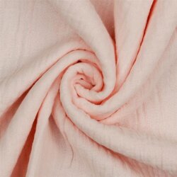 Muselina Uni *Gerda* BIO-Orgánica - rosa claro frío